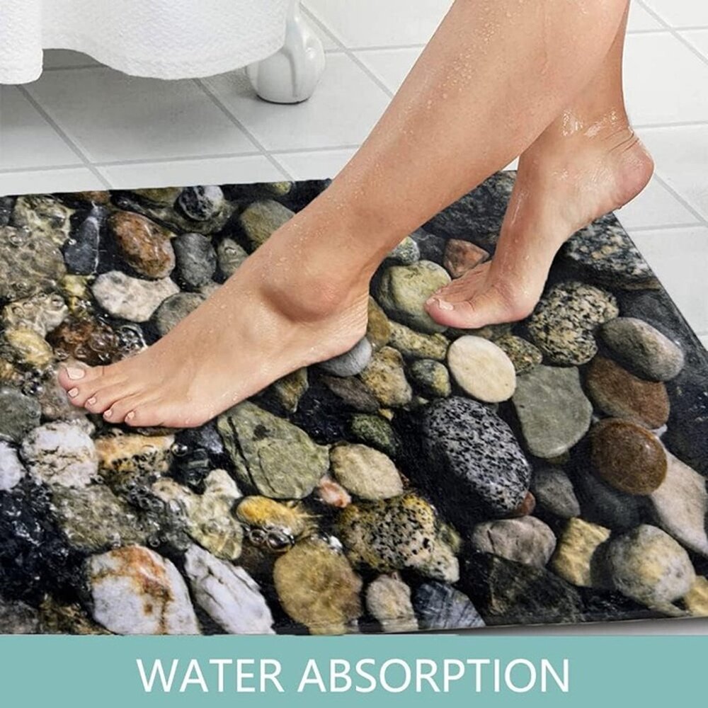 NEW  Bathroom Rug,Non Slip Soft Absorbent,Memory Foam Bath Mat 71 inches X 24" - Picture 3 of 7